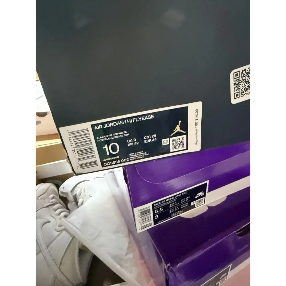 Size 10 - Air Jordan 1 FlyEase High Particle Grey
